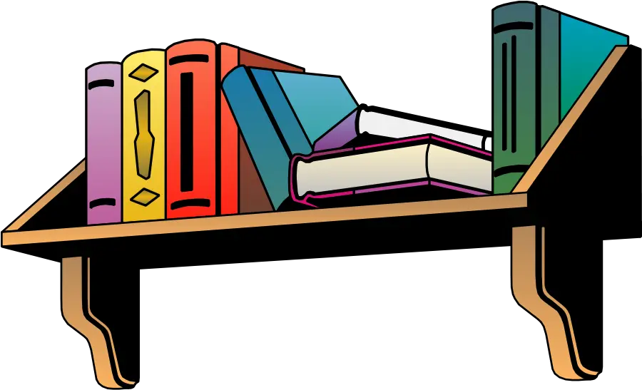  Library Of Book Shelf Clipart Bookshelf Png