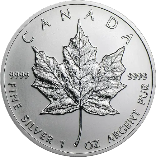  Download Monster Box Silver Maple Leaf Coin Canada 1 Oz Canada 1 Oz Silver Maple Leaf Png Canadian Maple Leaf Png