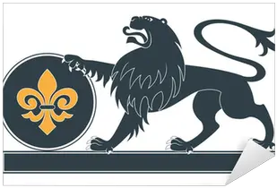  Heraldic Lion Silhouette Sticker U2022 Pixers We Live To Change Lion Png Lion Silhouette Png