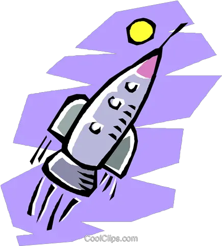  Rocket Ship Flying Through Outer Space Royalty Free Vector Rocket Png Rocket Ship Png