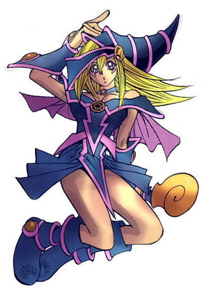  Dark Magician Girl Cartoon Full Size Png Download Seekpng Fictional Character Dark Magician Png