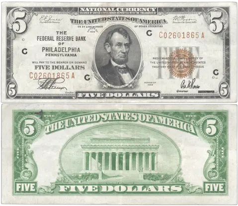  All Inventory National Bank Note 2 1950 Five Dollar Bill Png 5 Dollar Bill Png