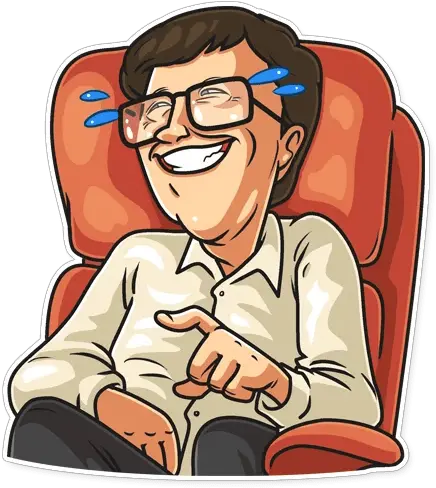  Bill Gatesu201d Stickers Set For Telegram Sticker Bill Gates Png Bill Gates Transparent