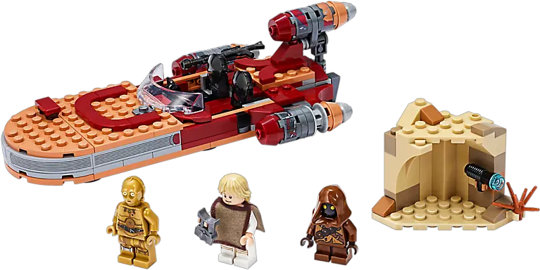  Luke Skywalkeru0027s Landspeeder Kiddiwinks Online Lego Shop Lego Landspeeder Png Luke Skywalker Png