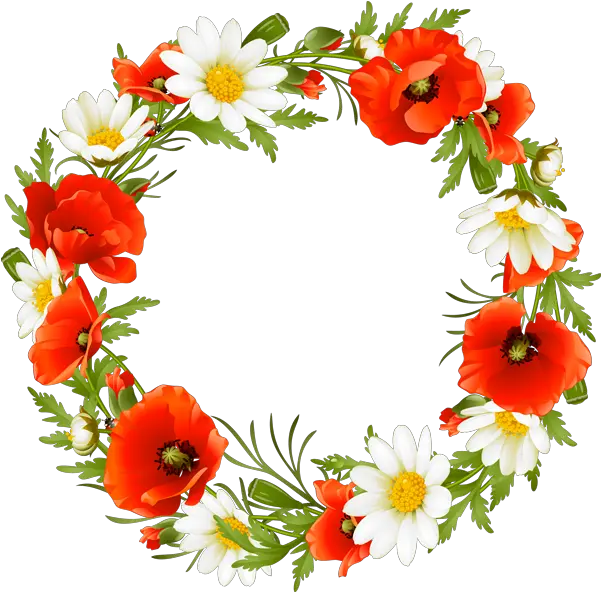  Library Of Fall Flower Crown Png Black Red Flower Wreath Png Snapchat Flower Crown Png