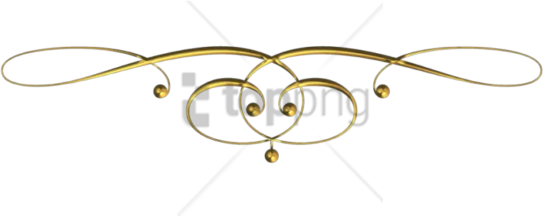  Decorative Gold Line Png Image Swirl Gold Design Png Fancy Line Png