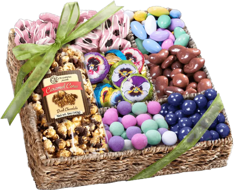  Spring Chocolate Sweets And Treats Gift Basket Trinacria Export Candy Png Easter Basket Transparent