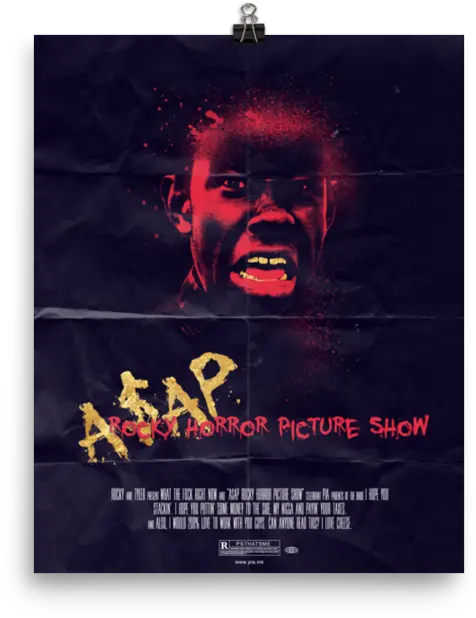  Aap Rocky Horror Picture Show Pia Sawhney Psthatsme Fictional Character Png Asap Rocky Logo