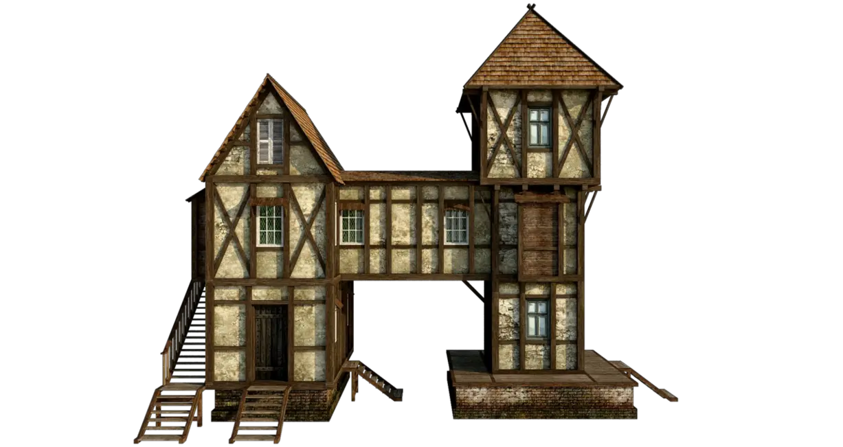  Wooden House Png Free Download Middle Ages Wood House House Transparent Background