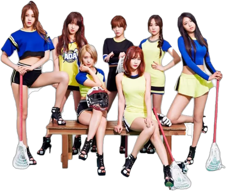  Aoa Girl Group Png Image Heart Attack Album Aoa Girl Sitting Png