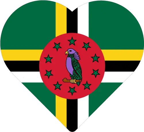  Vector Country Flag Of Dominica Heart Vector World Flags Dominica Flag Png Real Heart Icon