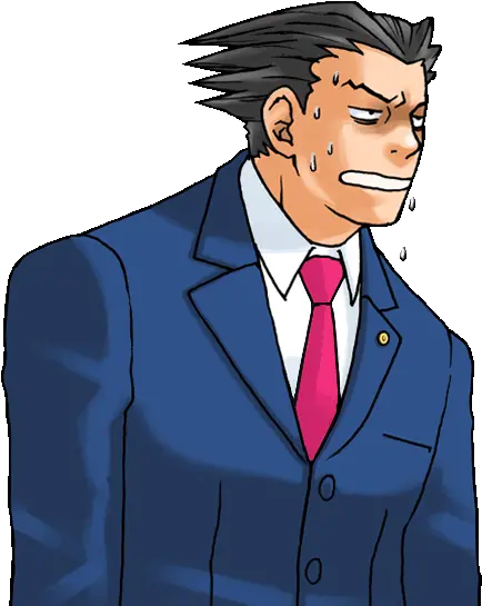  Phoenix Wright Hd Sprites Phoenix Wright Hair Transparent Png Phoenix Wright Transparent