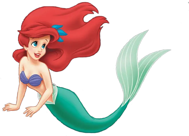  Little Mermaid Swimming Transparent Png Sirenita Ariel Png Hd Mermaid Transparent Background