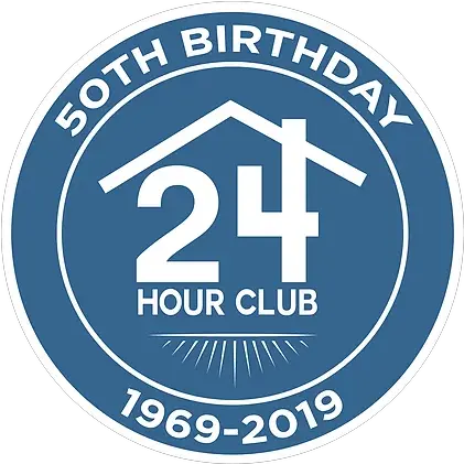  50th Birthday Dallas 24 Hour Club Vertical Png 50th Birthday Png