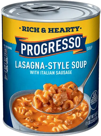  Lasagna Style Soup With Italian Sausage Canned Soup Progresso Chicken And Rice Soup Png Lasagna Png