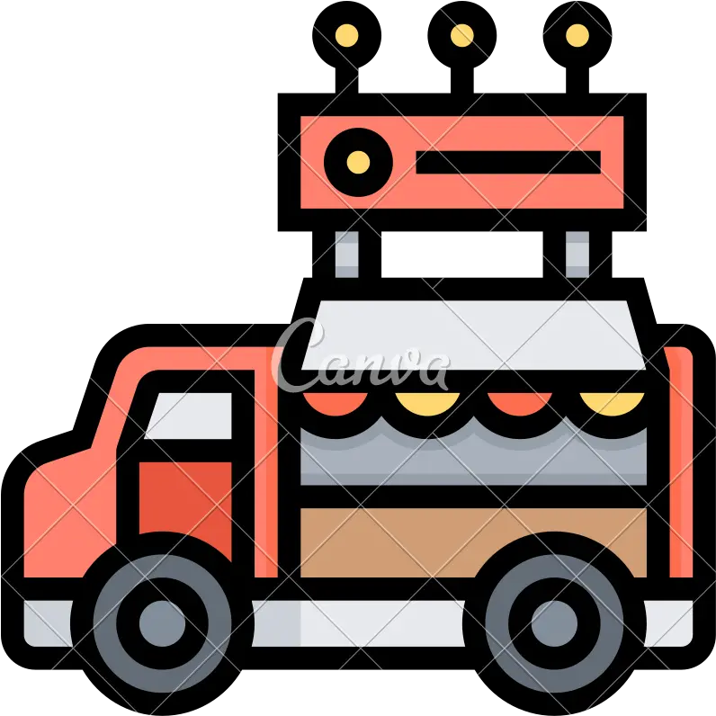  Ideas Food Truck Icon Iconscanva This Week Mobil Jalan Food Truck Clipart Transparent Png Truck Icon Png