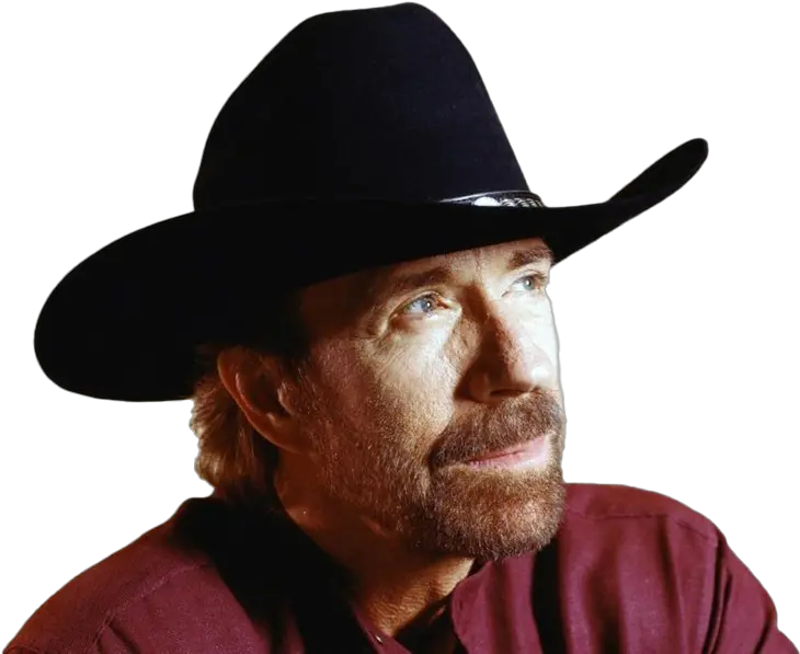  Chuck Norris Cowboy Png Clipart Black Leather Cowboy Hats For Men Chuck Norris Png