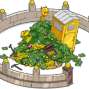  Money Mountain The Simpsons Tapped Out Wiki Fandom Tapped Out How Much Is The Money Mountain Png Money Pile Icon