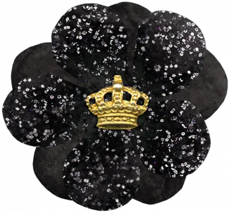  All The Princesses Black Flower Graphic By Janet Kemp Solid Png Transparent Black Flower Crown