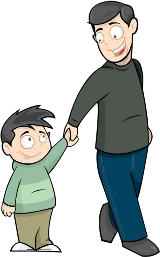  Boat To Paradise Story Father Son Dad And Son Walking Clipart Png Father And Son Png