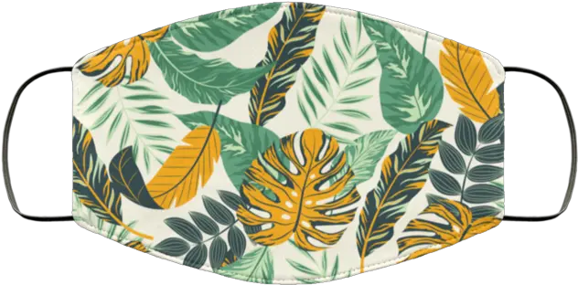  Tropical Leaves Plants 01 3 Layers Face Mask Serving Tray Png Tropical Leaves Png