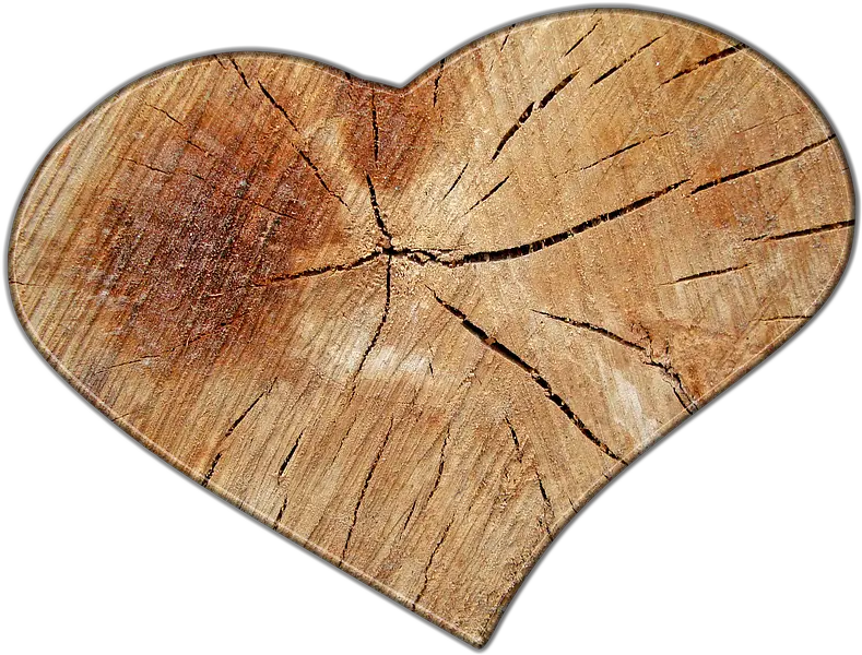  Heart Love Wood Free Image On Pixabay Wooden Heart No Background Png Grain Texture Png