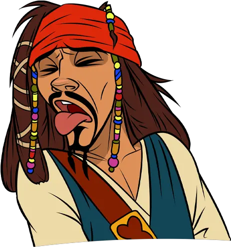  Vk Sticker 30 From Collection Captain Jack Sparrow Download Illustration Png Jack Sparrow Png