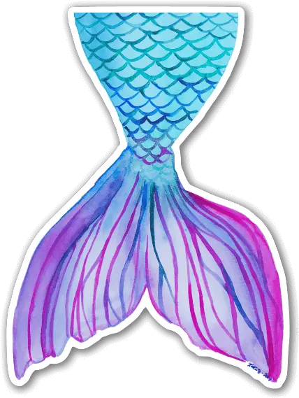  Mermaid Tail Sticker Queue De Sirene Dessin Png Mermaid Tail Png