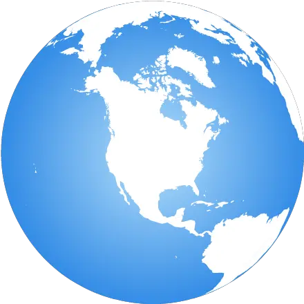  North America Centered Earth Globe Globe North And South Pole Png North America Png