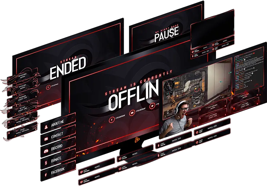  Own3d Designs Tipps And More For Professional Streamers Mockup Streaming Png Twitch Overlay Png