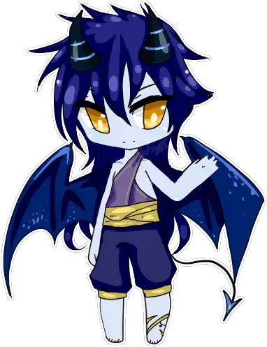  Chibi Demon Wings Boy Anime Chibi Demon Png Demon Wings Png