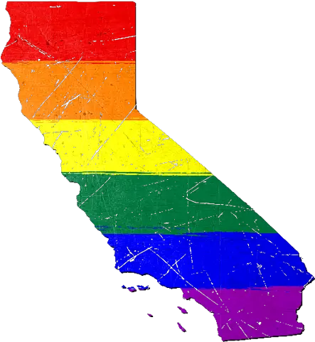  California Silhouette Lgbt Pride Flag Available On Amazon Map Of California Png Gay Pride Flag Png