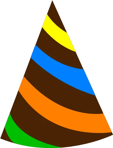  Download Hd Rainbow Party Hat Brown Clip Art Transparent Png Brown Party Hat Transparent Png Party Hat Png