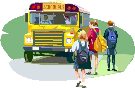  Dogs And School Bus Stops Animated School Bus With Students Png School Bus Png