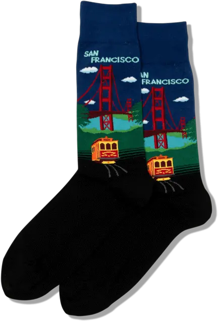  Menu0027s Golden Gate Bridge Socks Dark Blue Golden Gate Bridge Png Golden Gate Bridge Png