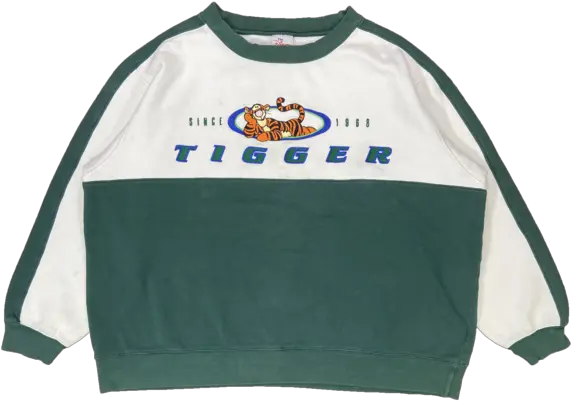  Vintage Tigger Winnie The Pooh Disney Sweat Shirt 3247 Long Sleeve Png Winnie The Pooh Logo