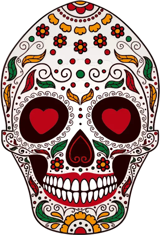  Download Free Png Day Of The Dead Sugar Skull Dlpngcom Assiette Tete De Mort Sugar Skull Png