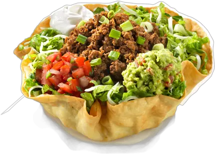  Download Taco Salad Tortilla Bowl Png Free Transparent Png Taco Salad Salad Transparent Background