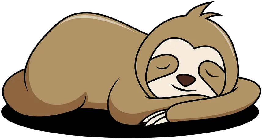  Sleeping Sloth Sleep Free Image On Pixabay Sleeping Sloth Cartoon Png Sloth Transparent