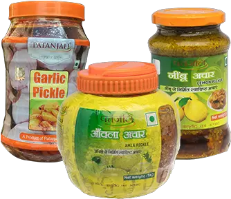  Patanjali Pickle Combo Amla Lemon Garlic Buy Patanjali Garlic Pickle Png Pickle Png