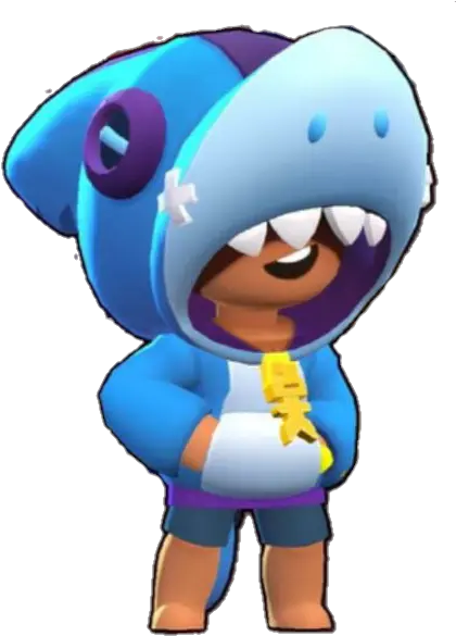  Shark Leon Without The Background If Brawl Stars Shark Leon Png Shark Transparent Background