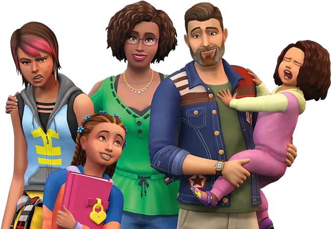  Sims 4 Parenthood Family Parents In The Sims Png Sims 4 Png