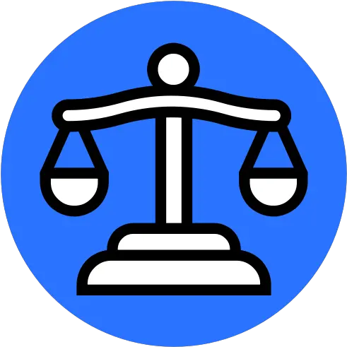  Balance Crime Justice Law Legal Scales Of Icon Law Icon Circle Png Scales Png