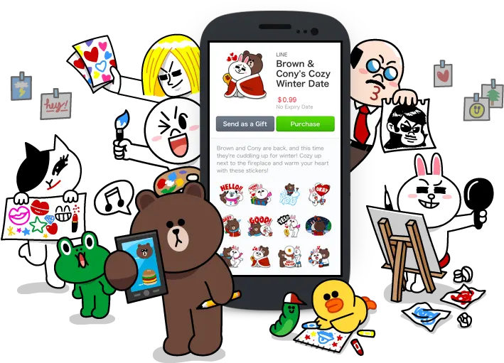  Line Creators Market Now Taking Line App Png Line Stickers Transparent