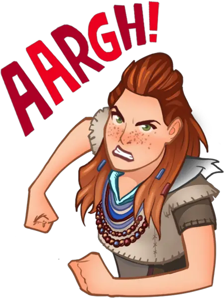  Download Horizon Stickers Messages Sticker 0 Aloy Trust The Midas Touch Png Horizon Zero Dawn Logo Png