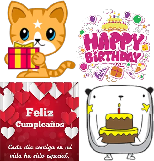  Stickers Happy Birthday For Whatsapp Apps On Google Play Stickers Para Whatsapp De Cumpleaños Png Feliz Cumpleaños Png