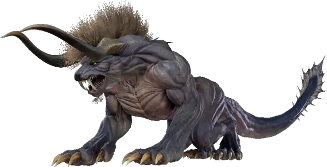  Behemoth With Long Horns Transparent Png Stickpng Final Fantasy Xv Deadeye Horns Transparent