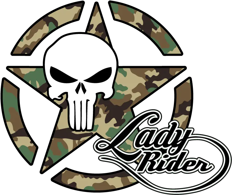  Us Army Star Lady Rider Punisher Cut Out Punisher Skull Stencil Png Army Star Png