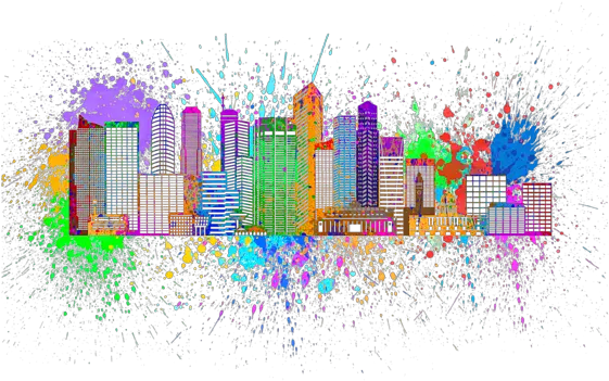  Singapore Skyline Paint Splatter Illustration T Shirt Paint Splatter Transparent Line Png Paint Splatter Transparent