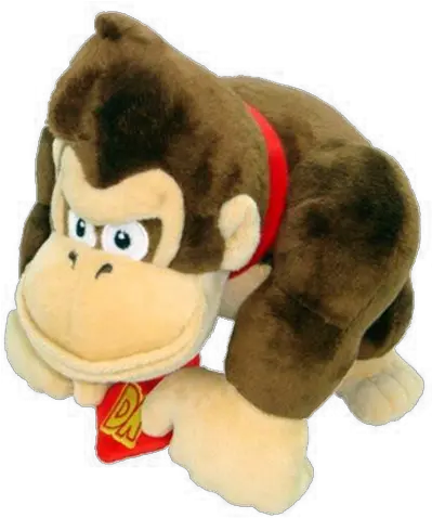  Donkey Kong 9 Plush Flipside Gaming Super Mario Plush Donkey Kong Png Donkey Kong Png